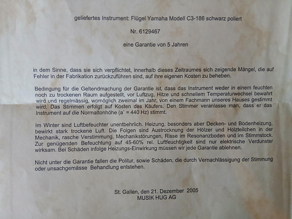 Flügel Yamaha Typ C3-168 kaufen gebraucht occasion musikbörse ricardo.ch