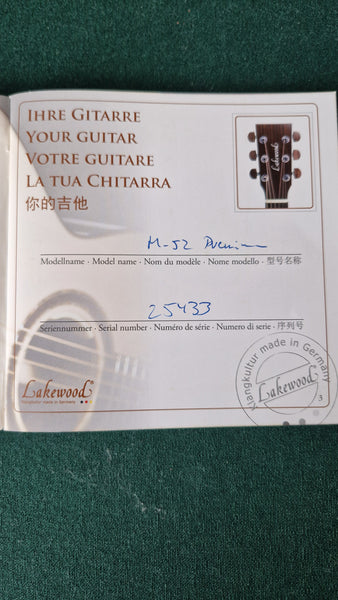 Westerngitarre Lakewood M-52 Premium kaufen gebraucht occasion musikbörse ricardo.ch