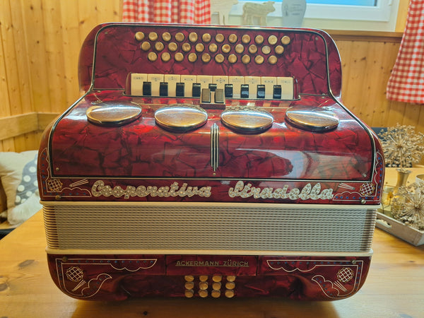 Diatonische Handharmonika Cooperativa Stradella kaufen gebraucht occasion musikbörse ricardo.ch