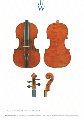 Viola Symphonic Mathias Dahl 1952 Bratsche kaufen gebraucht occasion musikbörse ricardo.ch