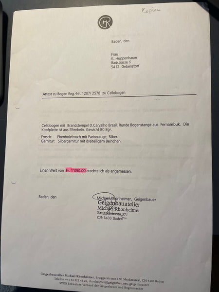 Cello Heinrich Drechsler kaufen gebraucht occasion musikbörse ricardo.ch