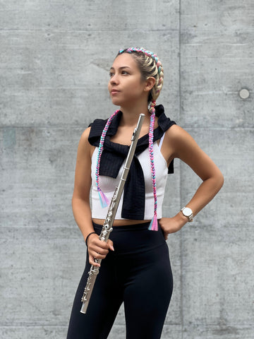 Zürich / Online - Erika unterrichtet Querflöte