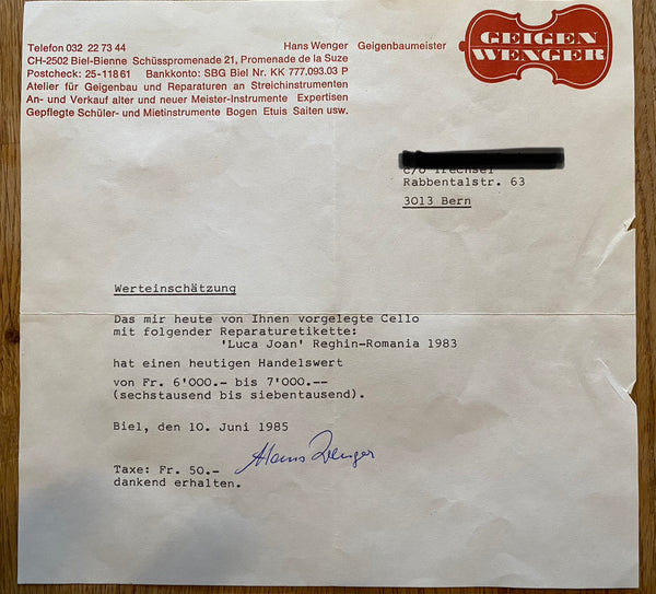 Violoncello Luca Joan 4/4 kaufen occasion gebraucht musikbörse ricardo.ch